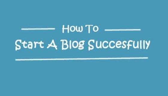how to start a blog successfully