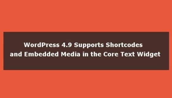 wordpress shortcodes in text widget